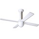 Eclipse Fan - Gloss White / White
