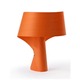 AIR Small Table - Brushed Nickel / Orange Wood AIR Small Table - Brushed Nickel / Orange Wood
