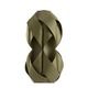 Anfora Floor Lamp - Brushed Nickel / Green Wood