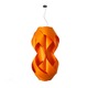 Anfora Large Suspension - Brushed Nickel / Orange Wood