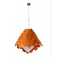 Armadillo Large Suspension - Brushed Nickel / Orange Wood Armadillo Large Suspension - Brushed Nickel / Orange Wood
