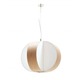 Carambola Large Suspension - Brushed Nickel / Cherry Wood