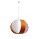 Carambola Large Suspension - Brushed Nickel / Orange Wood