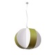 Carambola Medium Suspension - Brushed Nickel / Green Wood