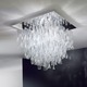 AVIR P Ceiling Light - Polished Steel / Crystal