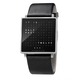 Qlocktwo W Wrist Watch - Brushed Stainless Steel / Black