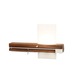 Levo Left Wall Sconce with Cord - Walnut / Aluminum / 