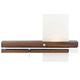Levo Left Wall Sconce Hardwired - Walnut / Aluminum Levo Left Wall Sconce Hardwired - Walnut / Aluminum /