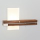 Levo Right Wall Sconce Hardwired - Walnut / Aluminum Levo Right Wall Sconce Hardwired - Walnut / Aluminum /