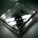 Box Square Clear Diffuser Wall or Ceiling Light - Chrome / Clear