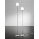 Pallina Floor Lamp - Chrome / Opal