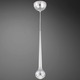 Micro Single LED Pendant - Chrome / 