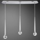 Micro 3 Light LED Linear Pendant - Chrome Micro 3 Light LED Linear Pendant - Chrome /