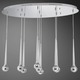 Micro 9 Light LED Multi Pendant Suspension - Chrome Micro 9 Light LED Multi Pendant Suspension - Chrome /