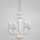 Pella 4 Light Chandelier - Chrome / White Pella 4 Light Chandelier - Chrome / White