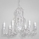 Fantasia 6 Light Chandelier - White / Clear Crystal Fantasia 6 Light Chandelier - White / Clear Crystal