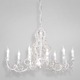 Fantasia 8 Light Chandelier - White / Clear Crystal Fantasia 8 Light Chandelier - White / Clear Crystal