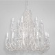 Fantasia 18 Light Chandelier - White / Clear Crystal
