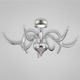 Vertigo Flush Mount Ceiling - Chrome / 