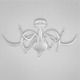 Vertigo Flush Mount Ceiling - White / 