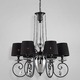 Nero Chandelier - Polished Nickel/Black / Black Nero Chandelier - Polished Nickel/Black / Black
