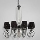 Nero Chandelier - Polished Nickel/Black / Black Nero Chandelier - Polished Nickel/Black / Black