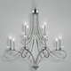 Volte Chandelier - Polished Nickel / Crystal