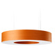 Saturnia Pendant - Nickel / Orange Wood Saturnia Pendant - Nickel / Orange Wood