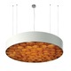 Spiro Pendant - White / Orange Wood Spiro Pendant - White / Orange Wood