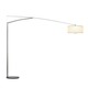 Balance 5190 Extra Large Floor Lamp - Satin Nickel / Off White Balance 5190 Extra Large Floor Lamp - Satin Nickel / Off White