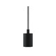 Soco Modern Socket Pendant - Black/Black&White Cord / 