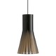 Secto Pendant - Brushed Nickel / Black Laminated Birch Secto Pendant - Brushed Nickel / Black Laminated Birch