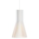Secto Pendant - Brushed Nickel / White Laminated Birch Secto Pendant - Brushed Nickel / White Laminated Birch