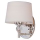 Rondo Wall Sconce - Polished Nickel / White Rondo Wall Sconce - Polished Nickel / White