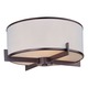 Nexus Flush Mount - Oil Rubbed Bronze / White