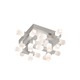 Connetix Surface Mount - Satin Aluminum / White