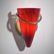 2977 Wall Sconce - Satin Nickel / Magma Red 2977 Wall Sconce - Satin Nickel / Magma Red