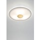 Opalika Ceiling or Wall Light Solid Center - Antique Brass / Frosted