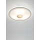 Opalika Ceiling or Wall Light Solid Center - Brushed Brass / Frosted