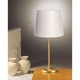 Illuminator Wide Shade Table Lamp - Brushed Brass / Satin White