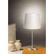 Illuminator Wide Shade Table Lamp - Satin Nickel / Satin White