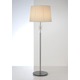 2545 Illuminator Adjustable Floor Lamp - Satin Nickel / Ivory Wrap