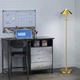 Aging Eye Metal Shade Floor Lamp - Brushed Brass / 