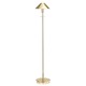 Aging Eye Metal Shade Floor Lamp - Polished Brass / 