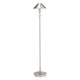 Aging Eye Metal Shade Floor Lamp - Satin Nickel / 