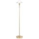 Aging Eye Glass Shade Floor Lamp - Brushed Brass / Alabaster White Aging Eye Glass Shade Floor Lamp - Brushed Brass / Alabaster White
