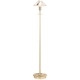Aging Eye Glass Shade Floor Lamp - Brushed Brass / Marble Aging Eye Glass Shade Floor Lamp - Brushed Brass / Marble
