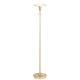 Aging Eye Glass Shade Floor Lamp - Brushed Brass / Satin White Aging Eye Glass Shade Floor Lamp - Brushed Brass / Satin White