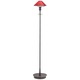 Aging Eye Glass Shade Floor Lamp - Hand Brushed Old Bronze / Magma Red Aging Eye Glass Shade Floor Lamp - Hand Brushed Old Bronze / Magma Red