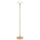 Aging Eye Glass Shade Floor Lamp - Polished Brass / Alabaster Brown Aging Eye Glass Shade Floor Lamp - Polished Brass / Alabaster Brown